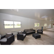 Module extérieur en kit - bâtiments modulaires avec panneaux pré-découpés, portes, fenêtres et toiture en tôle nervurée_2