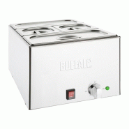 Bain-marie électrique - 2 bacs GN 1/3 et 2 bacs GN 1/6 inclus | Buffalo_2