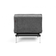 Fauteuil convertible design Dublexo - Lit 90x115 cm - Pieds chromés - Tissu Twist Charcoal - Innovation Living_2