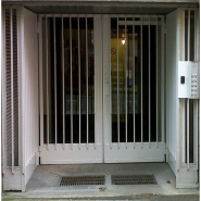 Porte d'entrée en acier - Double vitrage isolant - Serrures multipoints et motorisation PMR_2
