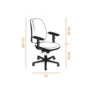 Fauteuil de bureau SISTEM - dossier tapissé - ergonomique et réglable - fabrication italienne_2
