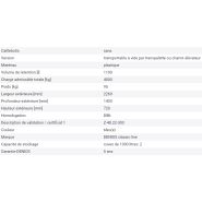 149460W - Bac de rétention Classic-Line en polyéthylène - stockage acides et bases - capacité 1000L_2