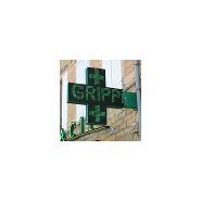 Trtabler - Croix pharmacie LED 100x100 cm - Double face ou simple face - Flux lumineux variable, affichage texte et animations 3D_2