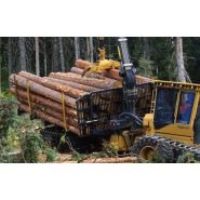 Transporteur forestier avec essieux bogie de grande capacité