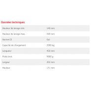 1880 - Cric rouleur hydraulique BGS Technic - Capacité de chargement 2T - Déplaçable avec roulettes et poignée_2