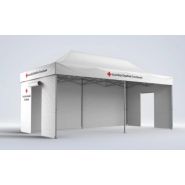 Abris médicaux mobiles - Mastertent - Tente de secours 8x4 m, étanche et ignifugée_3