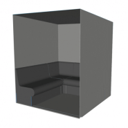 Hammam kit de construction - Cabine de douche à carreler 180 x 180 avec générateur vapeur et accessoires inclus_2