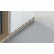 Armoire bibliothèque avec portes basses - MDD - Blanc, Avec socle de finition_2