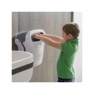 Exp'Air G JVD - Sèche-mains gris métal - Design compact, écologique et rapide_2