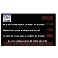 Panneaux de sécurité LED nombre de jours sans accident_2
