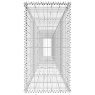 Vidaxl mur en gabion avec couvercle acier galvanisé 600x50x100 cm 142530_2