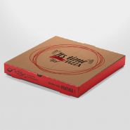 Boîte prédécoupée en carton - Double Kraft - Ø34,5 H3,5 - Coloris vert ou rouge_2