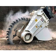 Scie à rocher destinée aux grandes pelles de 50 à 75 tonnes - RWE 90_2