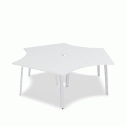 Bureau bench 3 personnes Ogi A - MDD. - Blanc 9010, Blanc_2