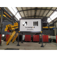 Cabine de tri mobile pour déchets - Screenpod SPS122 2 baies compactes_2