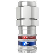 Séries 410 eSafe - DN 10,4 - Coupleur CEJN en acier zingué/laiton - Eurostandard - Sécurité et connectable d'une main_2