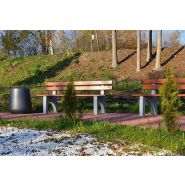 003342 - Poubelle publique Kobe - Komserwis - 45L - Hauteur 65 cm - Diamètre 57 cm_2