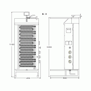 Machine à kebab électrique E3 POTIS_2