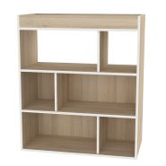 Bibliothèque 2 - Meuble de rangement cases fixes - Différentes dimensions et roulettes en option_1