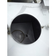 Container IBC/GRV inox carré 1000L - Trou d'homme ovale 440x310 - Vidange 51 - Poids 140kg - N° ARTICLE: CON002_2