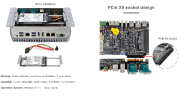 PC industriel fanless étanche Monolith-6000CA - Intel® Elkhart Lake Celeron® J6412 Quad-core 2.0 GHz, IP67/IP69K, M12_2