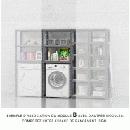 Extension étagère charge lourde Modulö - L. 70 cm - pour buanderie_2