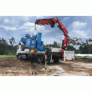 Grue auxiliaire Fassi F365A e-dynamic - Capacité de levage jusqu’à 34,1 tm - Bras hydraulique jusqu’à 26,70 m avec jib - Version dynamic avec bielle et rotation jusqu’à 400°_2