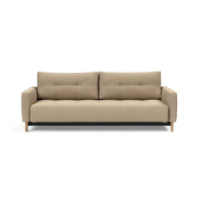 Canapé design gigogne Pyxis Deluxe Excess Lounger convertible - Innovation Living - tissu Phobos Mocha - couchage 155x200 cm_2