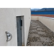 Plaquette d'ancrage en acier inox électropoli - Fixation M12 pour mur béton ou structure métallique - ANCRAGE FIXE 1_2