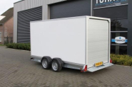 Plateau porte-engin abaissable TOHACO à suspensions pneumatiques - 370x150 cm - PTAC 3500 Kg - 2 essieux freinés - Référence MCALU PRO FW150 - Modèle MA235/3715_2