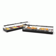 Vitrine chauffante SELF-SERVICE - Bain Marie - 6 bacs GN 1/3 - 1190 mm | Sayl Barcelona_2