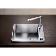 Evier en inox - blanco professional france - une plage de robinetterie latérale_2