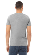 T-shirt homme col rond Heather - Réf: BE3001CVC - Bella + Canvas - 52% coton peigné Ring-Spun / 48% polyester - Look moderne et coupe ajustée_2