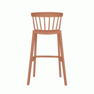 Windson - Tabouret de bar empilable en polypropylène Terracotta_2