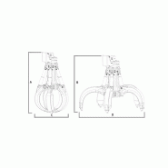 Grappin hydraulique Rotar RPG 6-800 - cycles rapides, tête rotative et coques résistantes_2