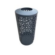 Poubelle publique Wellington Open - Design moderne - Vigipirate - Acier galvanisé et résistant_2