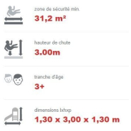 Tour à corde pour aire de jeux - Conforme EN1176 - Référence BT16042 - Construction en acier inoxydable et plastique HDPE haute qualité_2