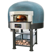 Four à pizza hybride adapté pour cuisson au gaz ou au bois