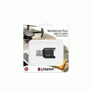 Kingston Technology MobileLite Plus lecteur de carte mémoire USB 3.2 Gen 1 (3.1 Gen 1) Type-A Noir_2
