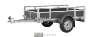 Remorque bagagère en bois - WOODY BT75 - PTAC : 750 Kg - 1 essieu - 206 x 114 cm - Saris - BAG150-CAPOT_2