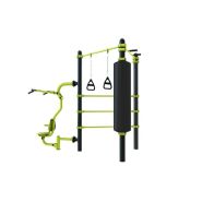 Station Combo 3-4 - Pull, Espalier, Sac de frappe, Barre TRX et Barre Poignée_2