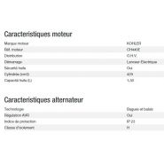 Technic 6500 E AVR - Groupe électrogène Kohler - Puissance max 6,30 kW - Fréquence 50 Hz - Tension nominale 230 V_2