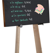 Chevalet bois naturel - Pliable et transportable - Réf : 215499 - Hauteur 1,5 m - Poids 3,2 kg_2