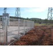 Clôture grillagée EDF type D - Hauteur 2.00m - Poteaux IPN et grillage ondulé_2