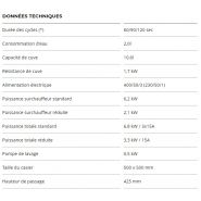 Premax GCP - Lave-verre compact Hobart avec osmoseur intégré - consommation d'eau 2,0L - hauteur 820mm_2