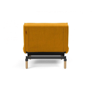 Innovation Living - Fauteuil Splitback Stem convertible lit 90x115 cm - pieds obus naturel - tissu Elegance Burned Curry_2