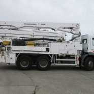 Pompe à béton de 28 mètres sur camion Mercedes-benz atego 2628, modèle 2003