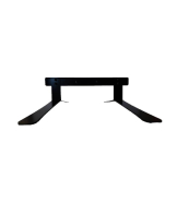 Panneau trottoir cadre bois sur piétement noir effet ressorts - 124 x 63,5 cm - Référence : PFN733N_2