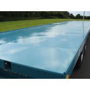 Remorque avec béquille hydraulique et flèche sur ressorts