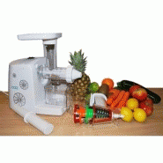 Slow juicer - Extracteur de jus à extraction lente 80t/min avec râpe offerte_2